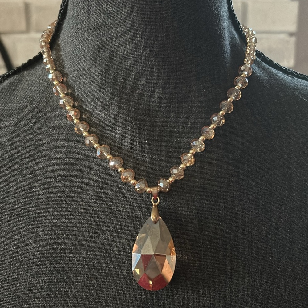 Aurora Borealis Golden Shadow Necklace